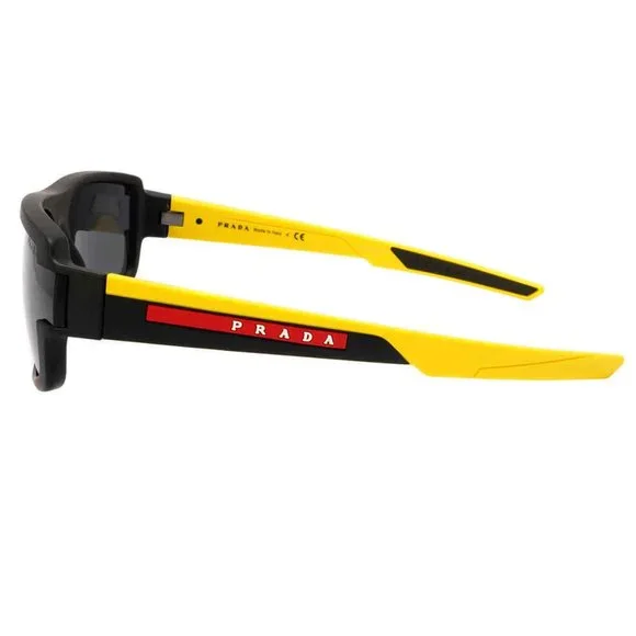 🔥Sale! Prada Yellow Dark Grey Men's Sunglasses